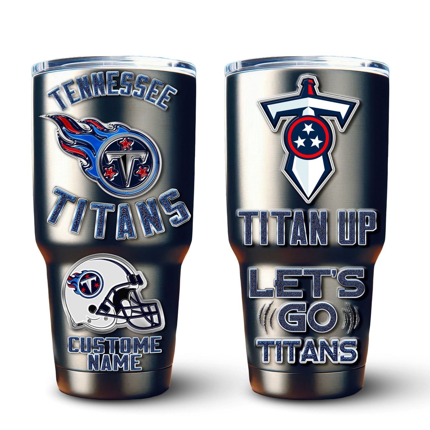 Tennessee Titans Premium Tumbler 30oz TD Gifts For Fans AZBTTB30OZ000035