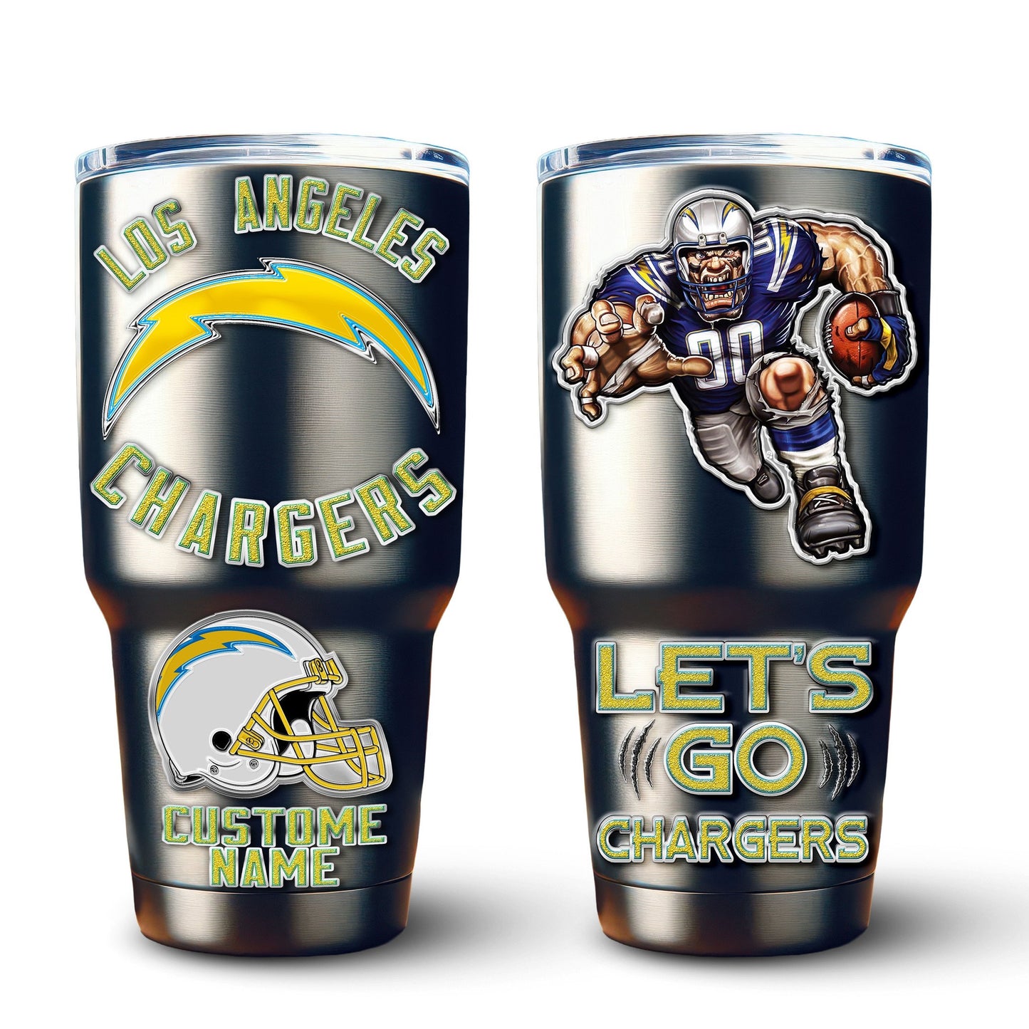 Los Angeles Chargers Premium Tumbler 30oz TD Gifts For Fans AZBTTB30OZ000037