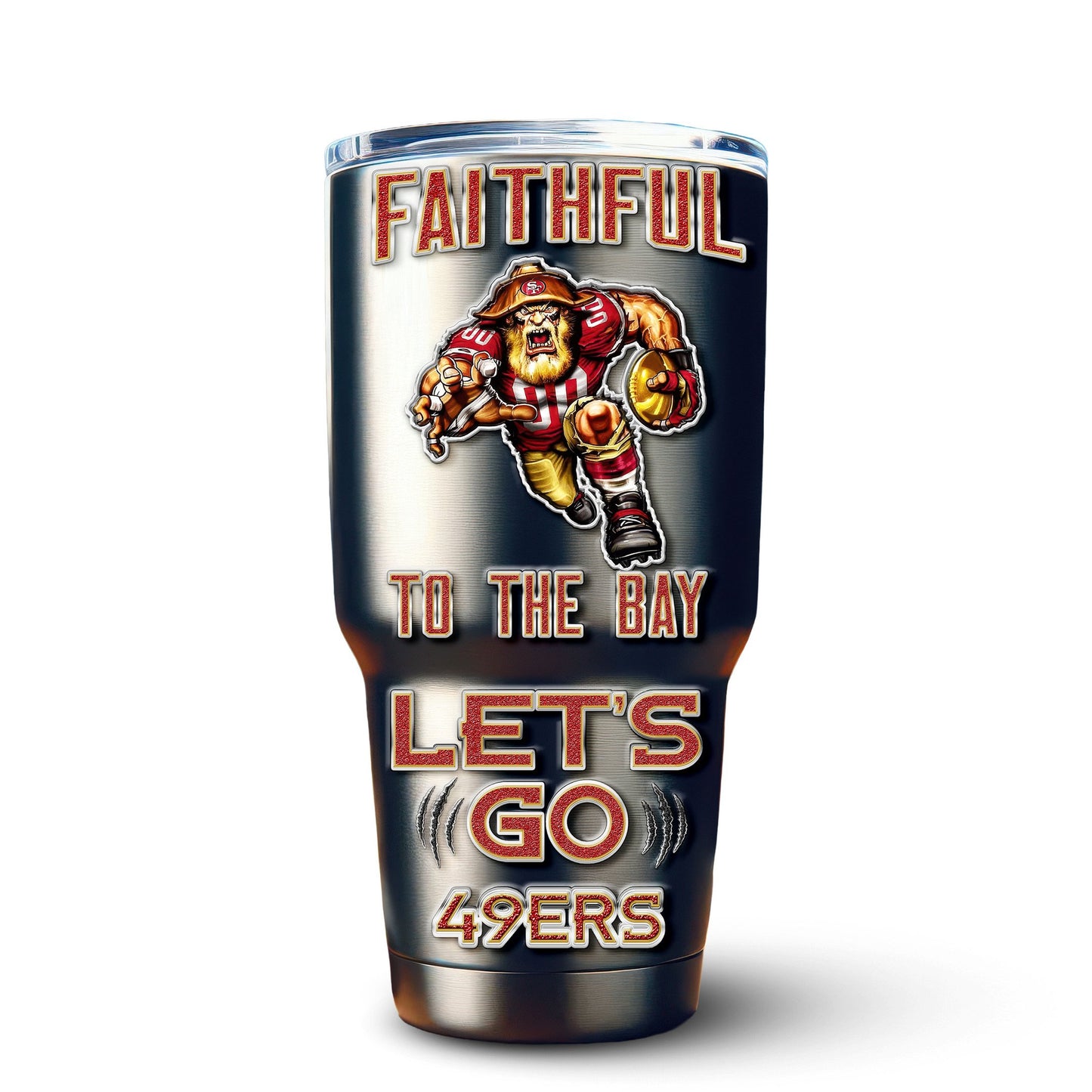 San Francisco 49ers Premium Tumbler 30oz TD Gifts For Fans AZBTTB30OZ000039