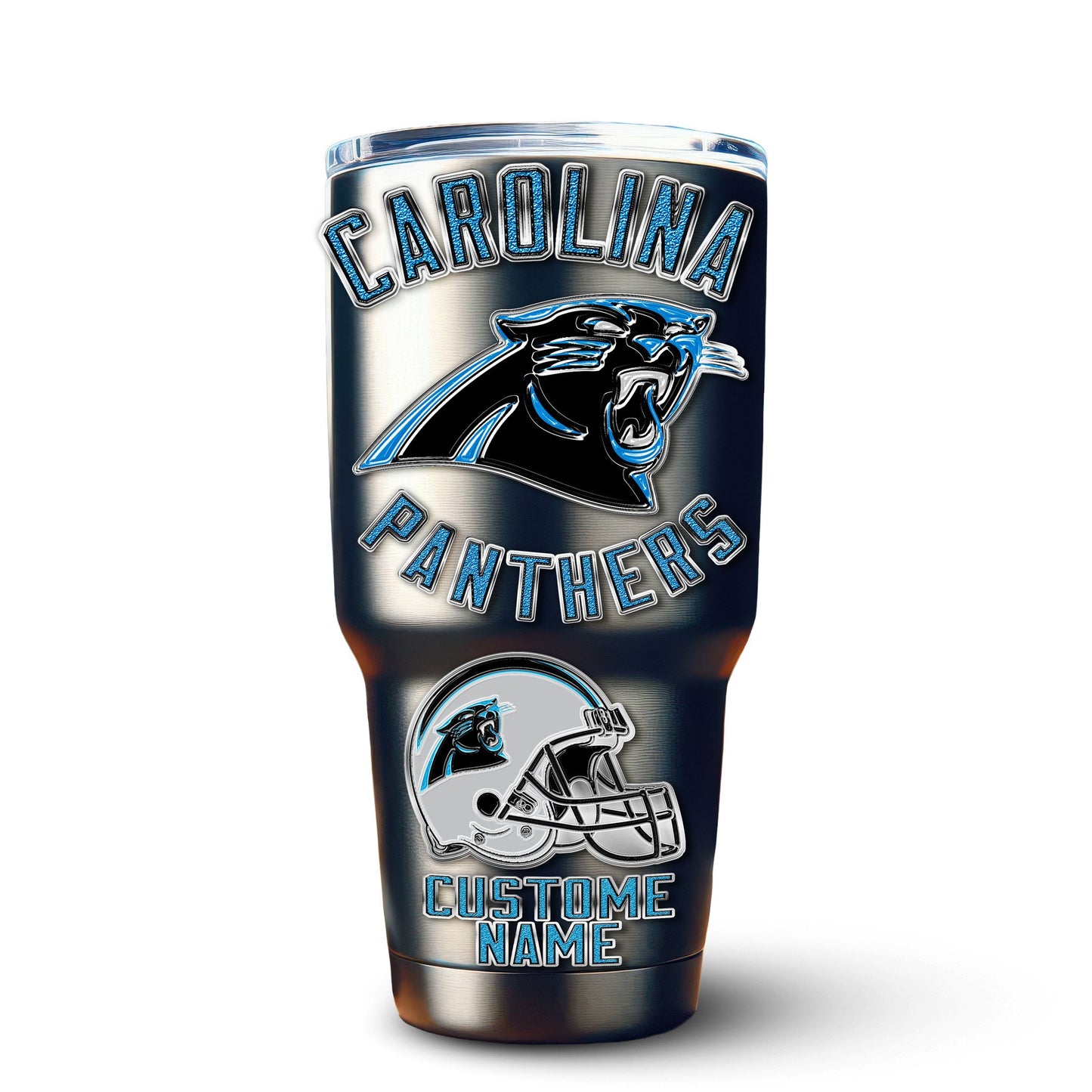 Carolina Panthers Premium Tumbler 30oz TD Gifts For Fans AZBTTB30OZ000040