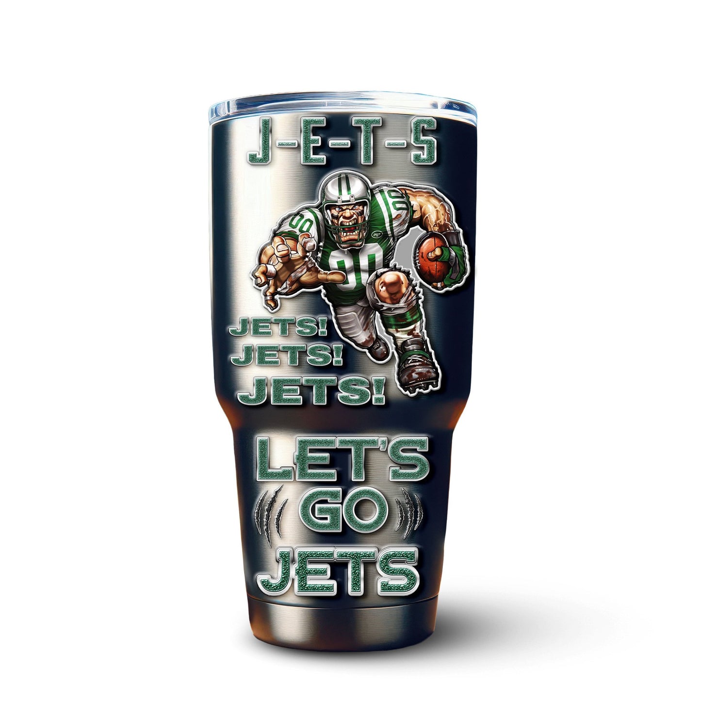 New York Jets Premium Tumbler 30oz TD Gifts For Fans AZBTTB30OZ000043