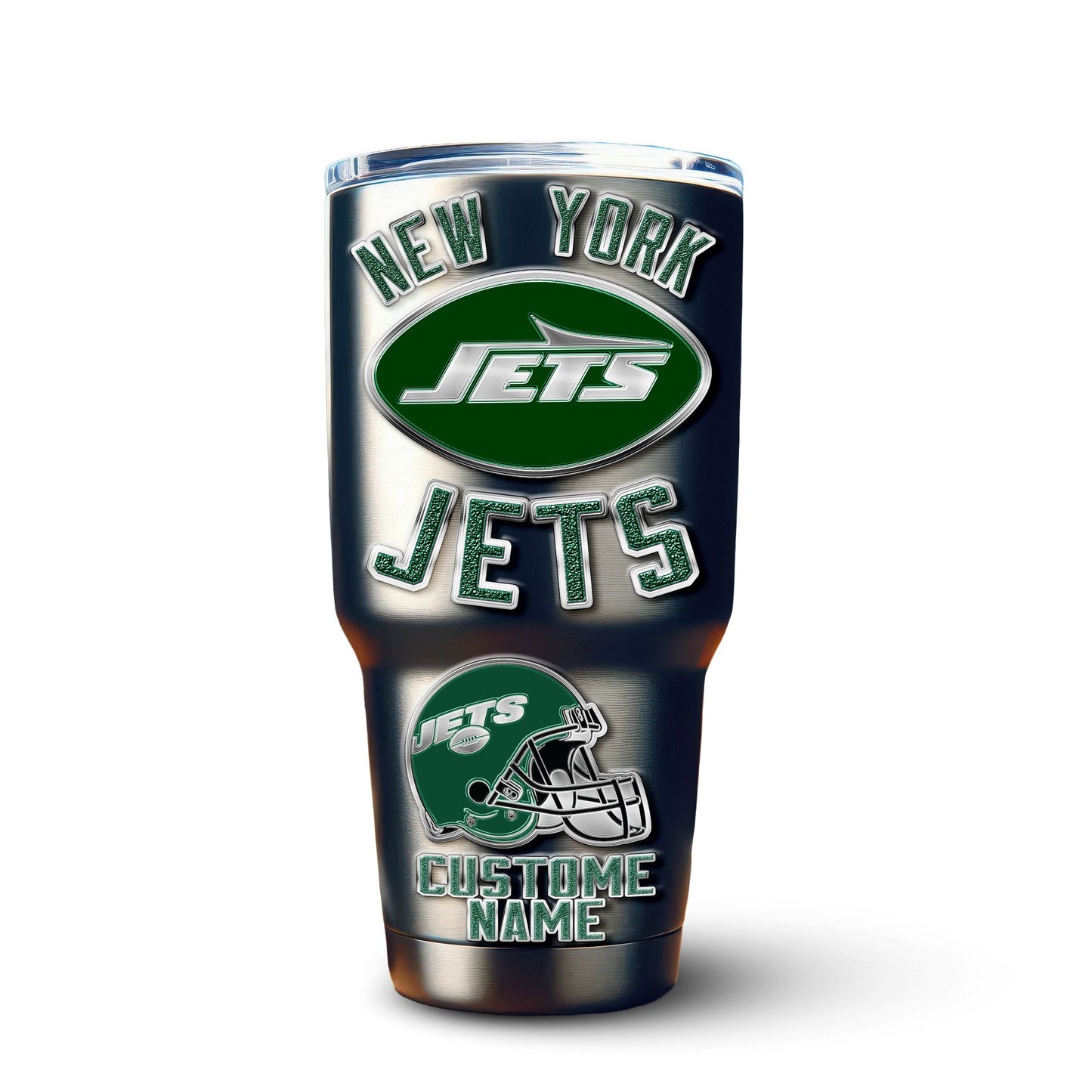 New York Jets Premium Tumbler 30oz TD Gifts For Fans AZBTTB30OZ000043