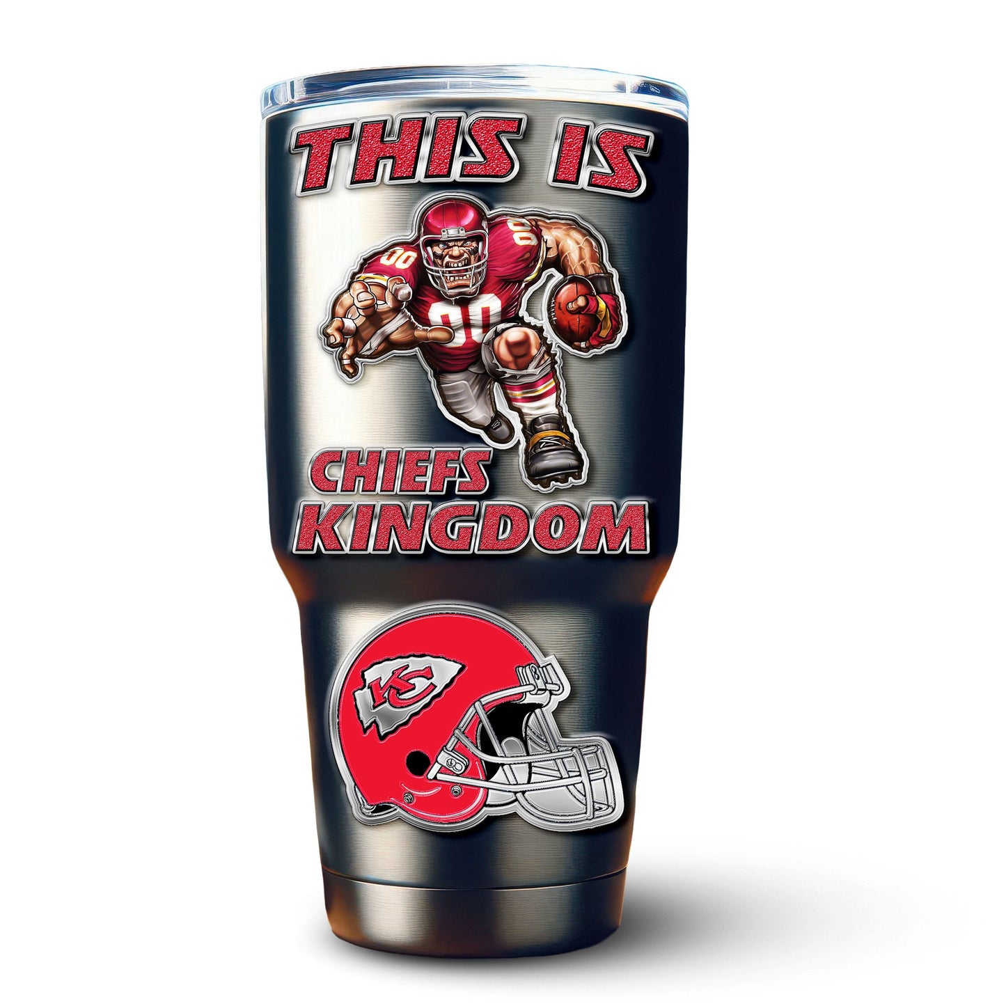 Kansas City Chiefs Premium Tumbler 30oz TD Gifts For Fans AZBTTB30OZ000049