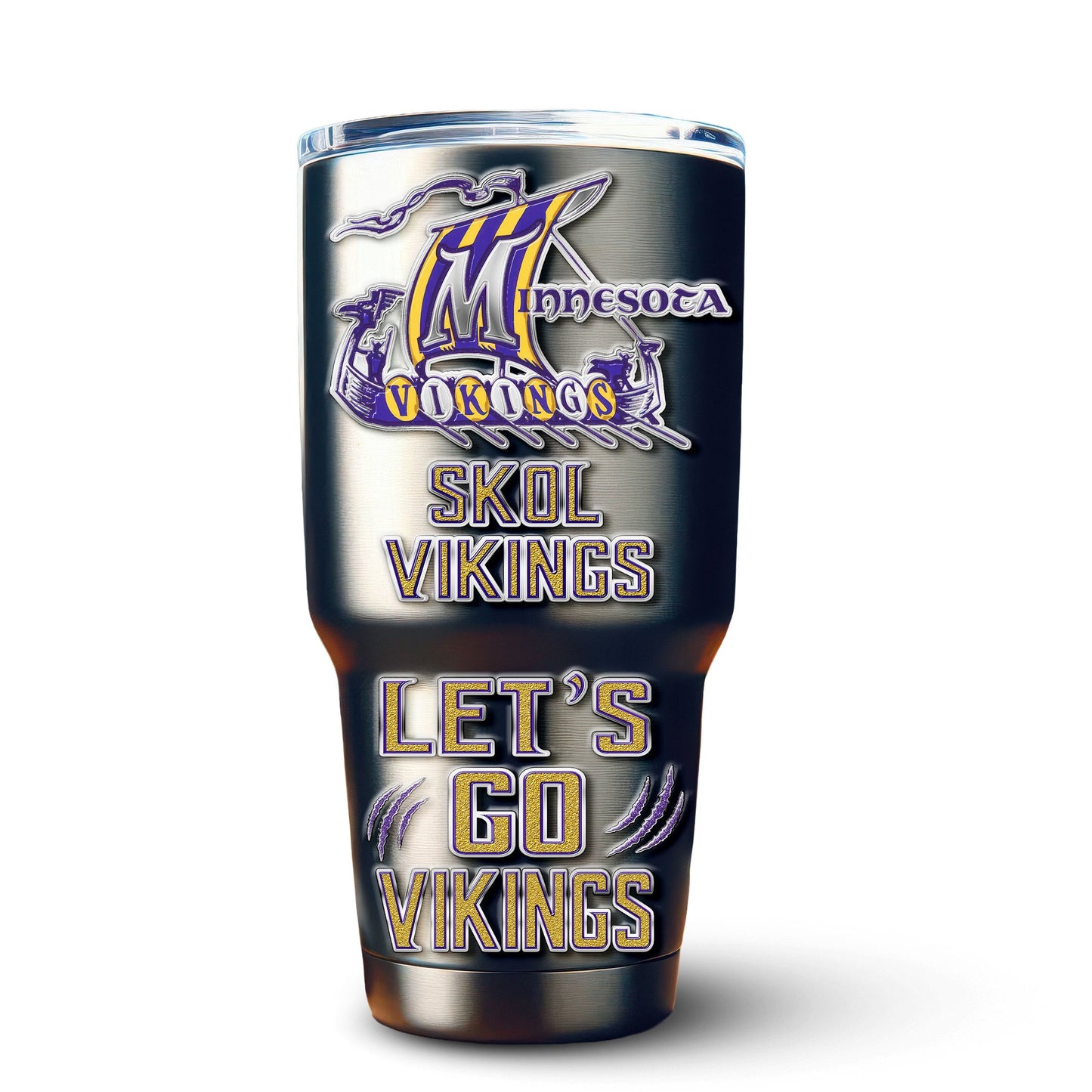 Minnesota Vikings Premium Tumbler 30oz TD Gifts For Fans AZBTTB30OZ000051