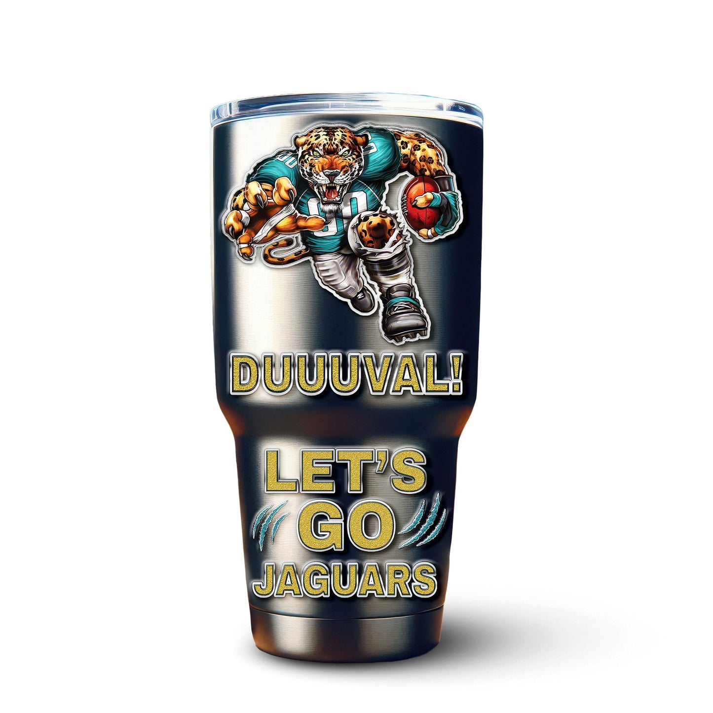 Jacksonville Jaguars Premium Tumbler 30oz TD Gifts For Fans AZBTTB30OZ000052