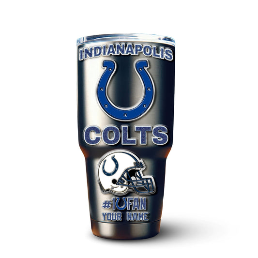 Indianapolis Colts Premium Tumbler 30oz TD Gifts For Fans AZBTTB30OZ000053