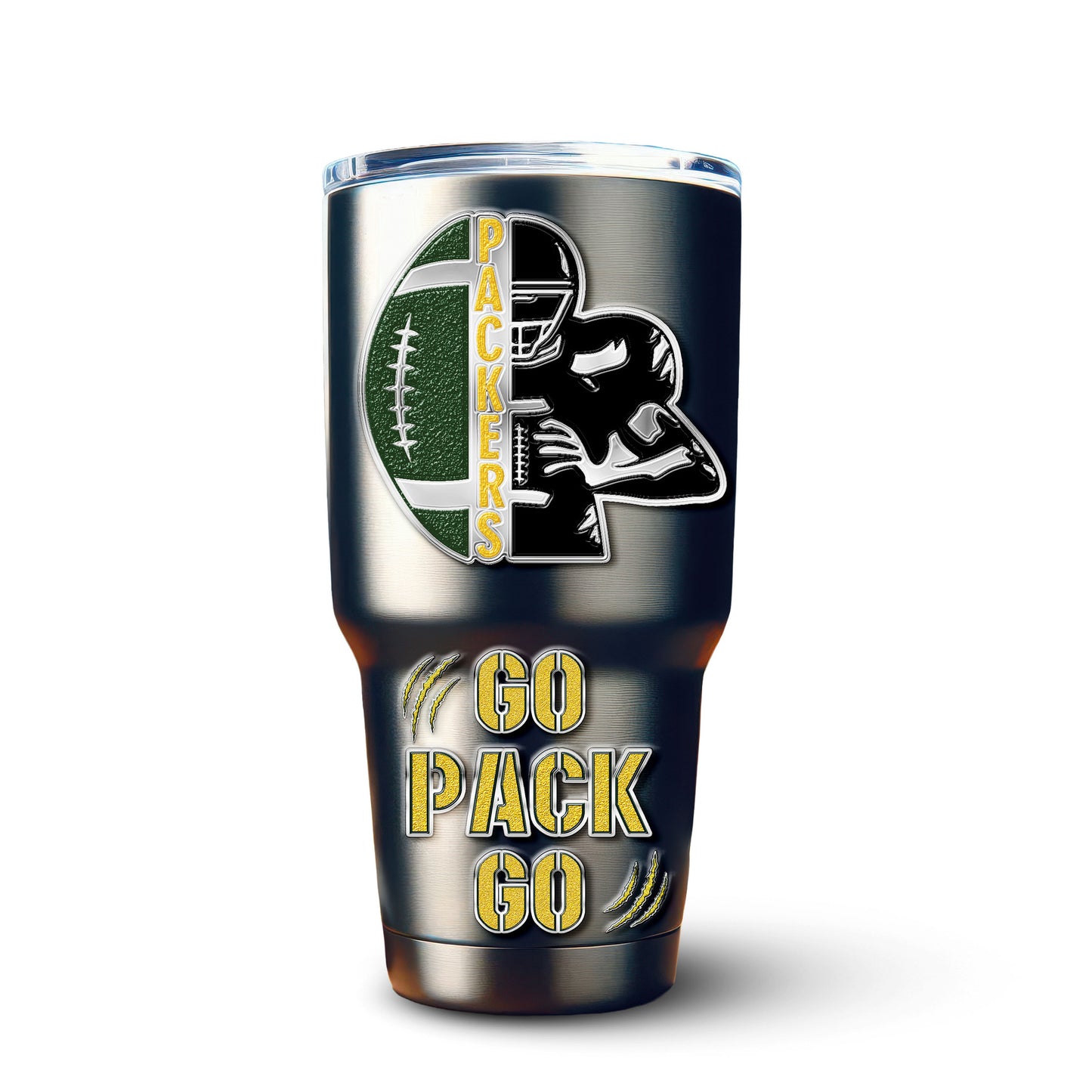 Green Bay Packers Premium Tumbler 30oz TD Gifts For Fans AZBTTB30OZ000054