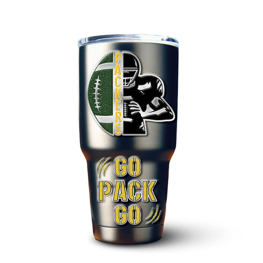 Green Bay Packers Premium Tumbler 30oz TD Gifts For Fans AZBTTB30OZ000054