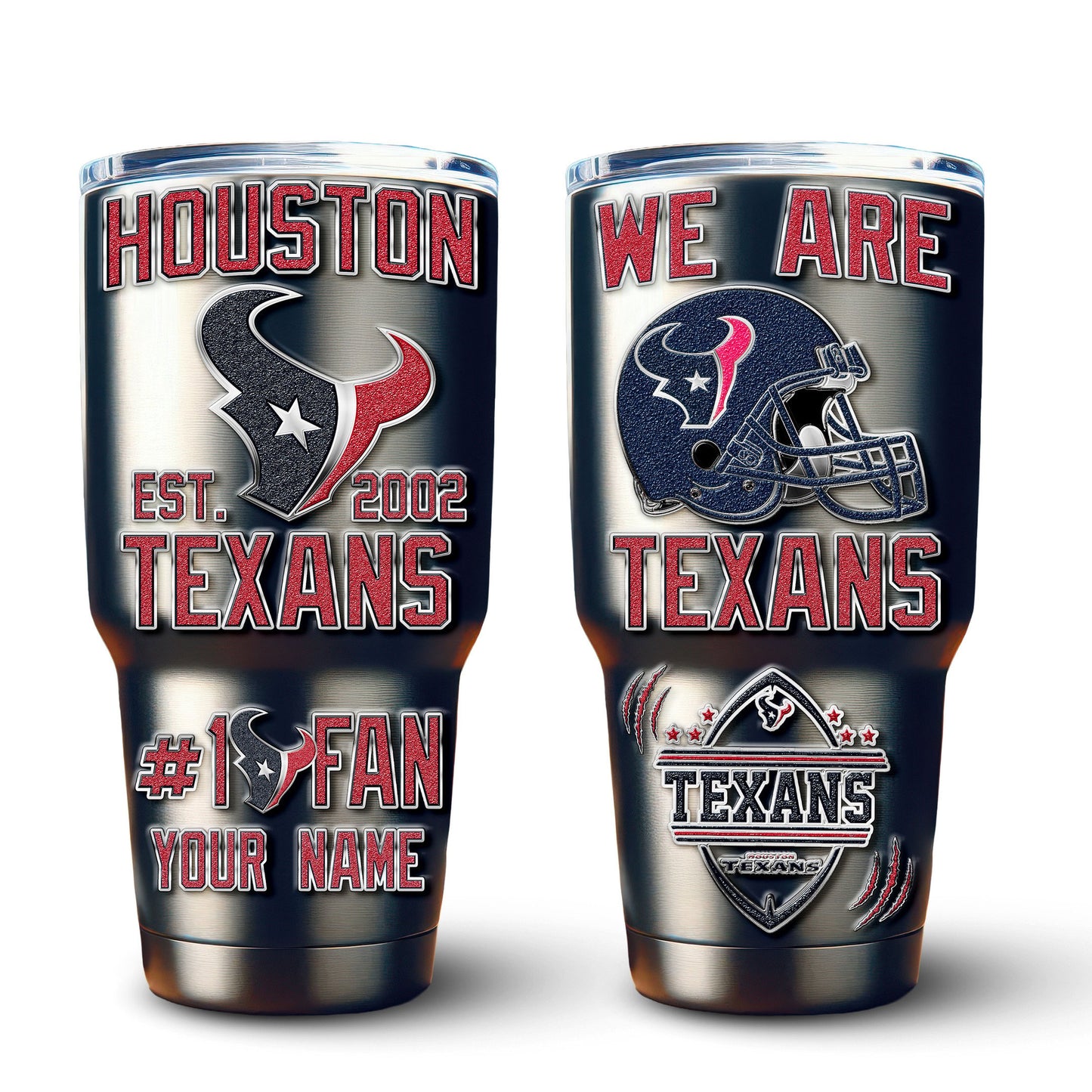Houston Texans Premium Tumbler 30oz TD Gifts For Fans AZBTTB30OZ000055