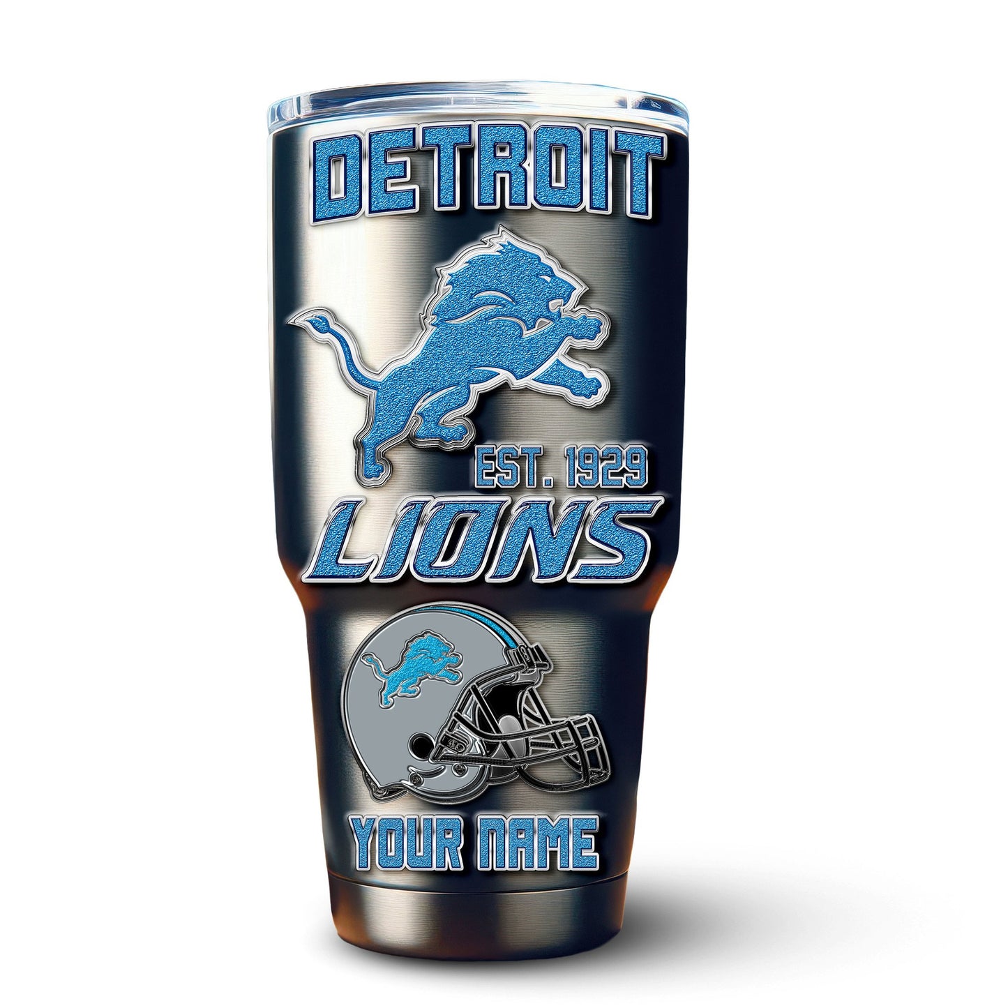 Detroit Lions Premium Tumbler 30oz TD Gifts For Fans AZBTTB30OZ000056