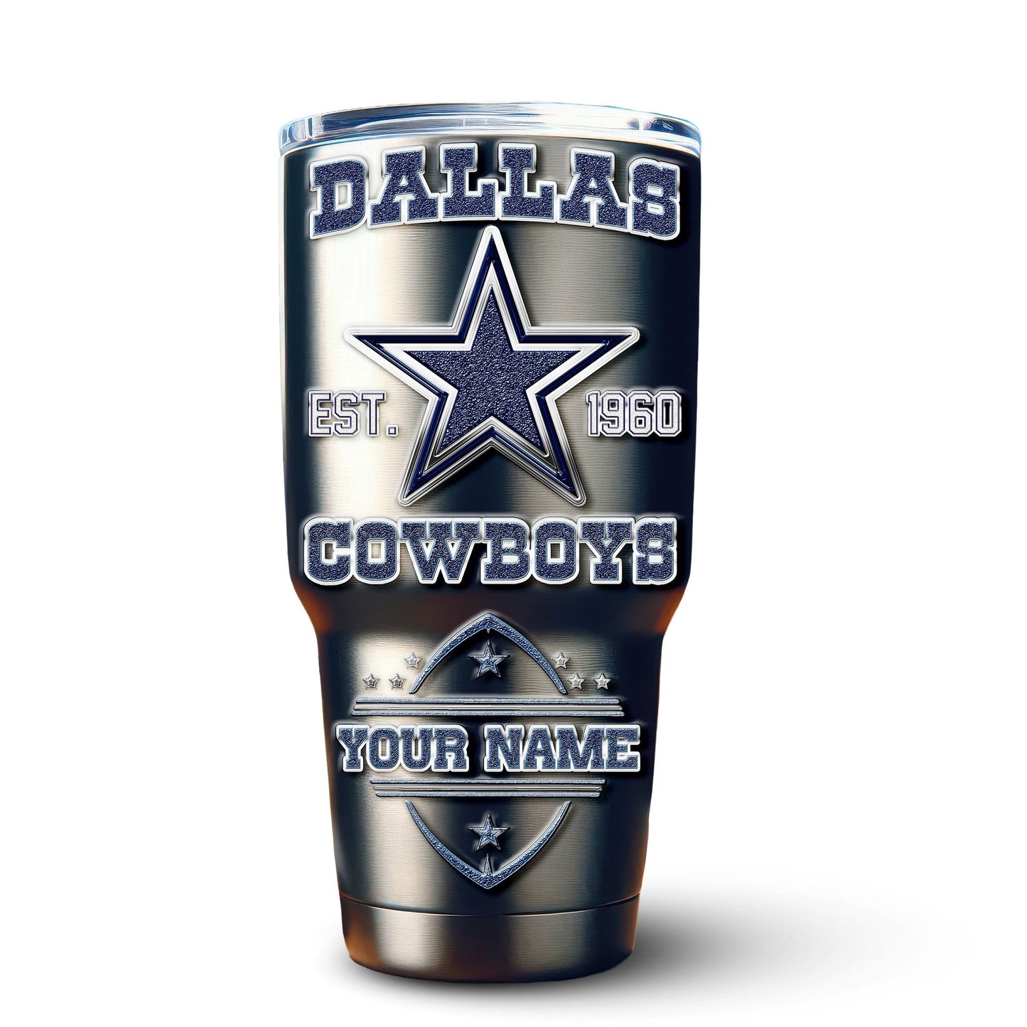 Dallas Cowboys Premium Tumbler 30oz TD Gifts For Fans AZBTTB30OZ000058