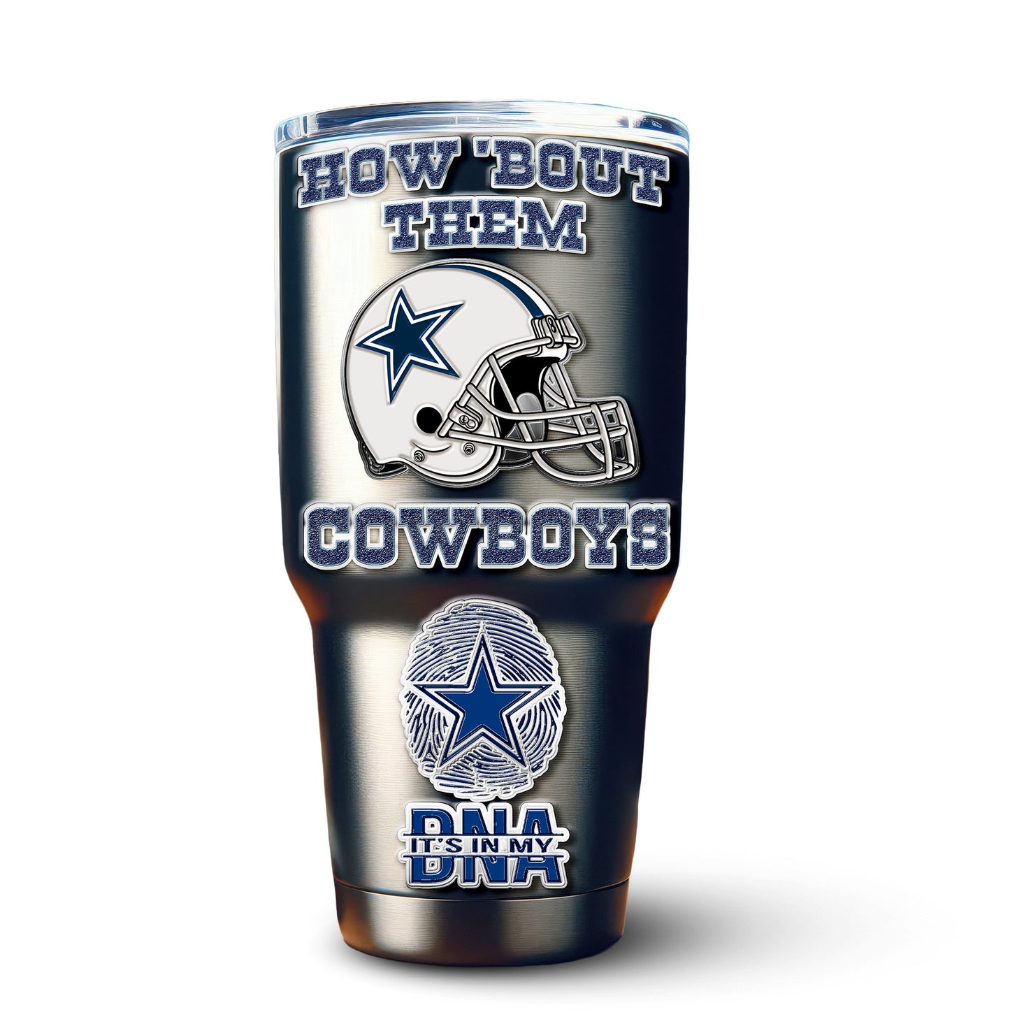 Dallas Cowboys Premium Tumbler 30oz TD Gifts For Fans AZBTTB30OZ000058