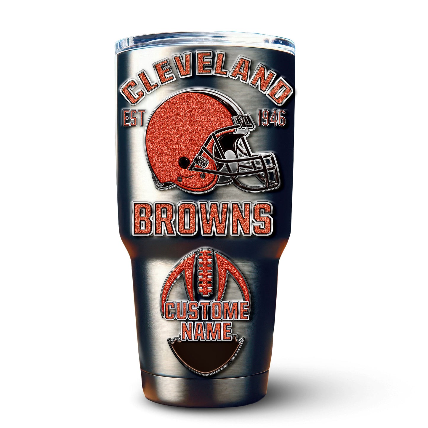 Cleveland Browns Premium Tumbler 30oz TD Gifts For Fans AZBTTB30OZ000061