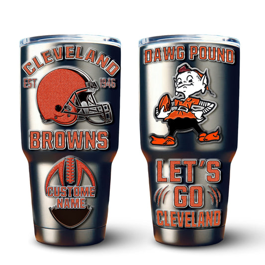 Cleveland Browns Premium Tumbler 30oz TD Gifts For Fans AZBTTB30OZ000061