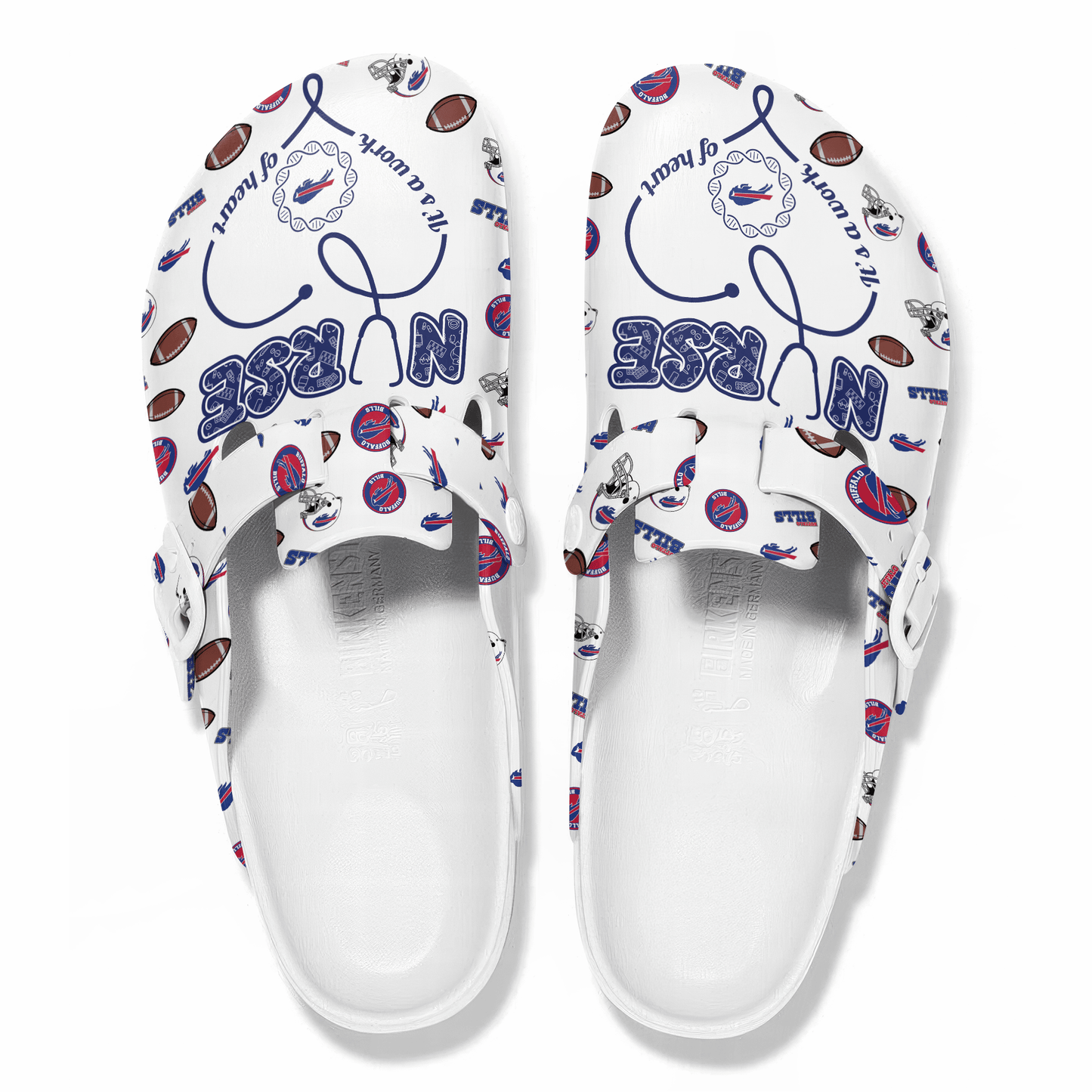 Buffalo Bills Premium Nurse Appreciation Day Clog NY AZBTPCL000001