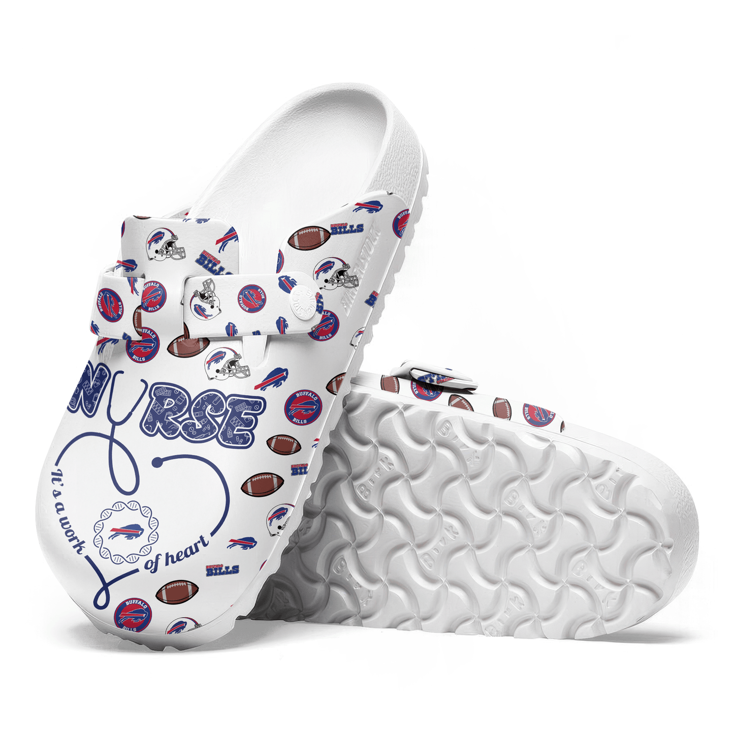 Buffalo Bills Premium Nurse Appreciation Day Clog NY AZBTPCL000001