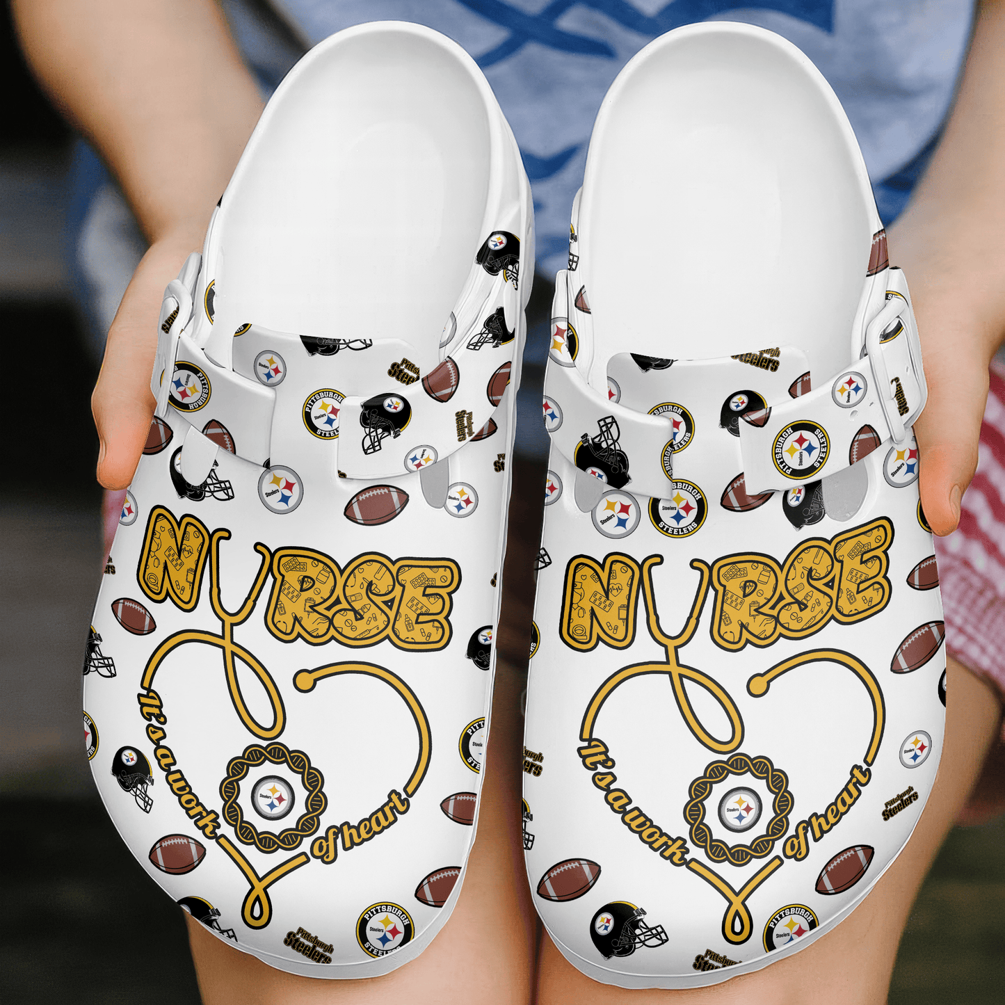 Pittsburgh Steelers Premium Nurse Appreciation Day Clog NY AZBTPCL000004