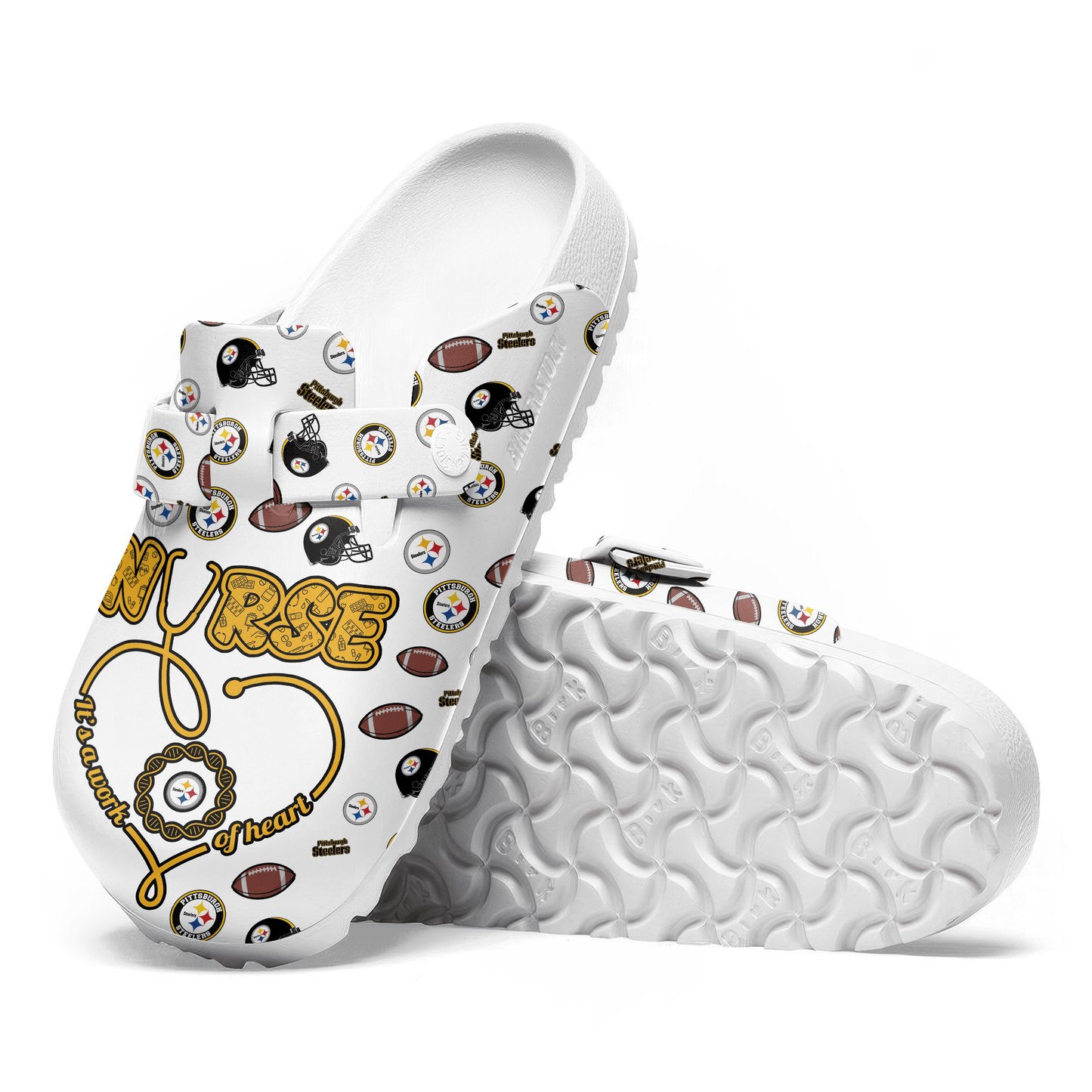 Pittsburgh Steelers Premium Nurse Appreciation Day Clog NY AZBTPCL000004