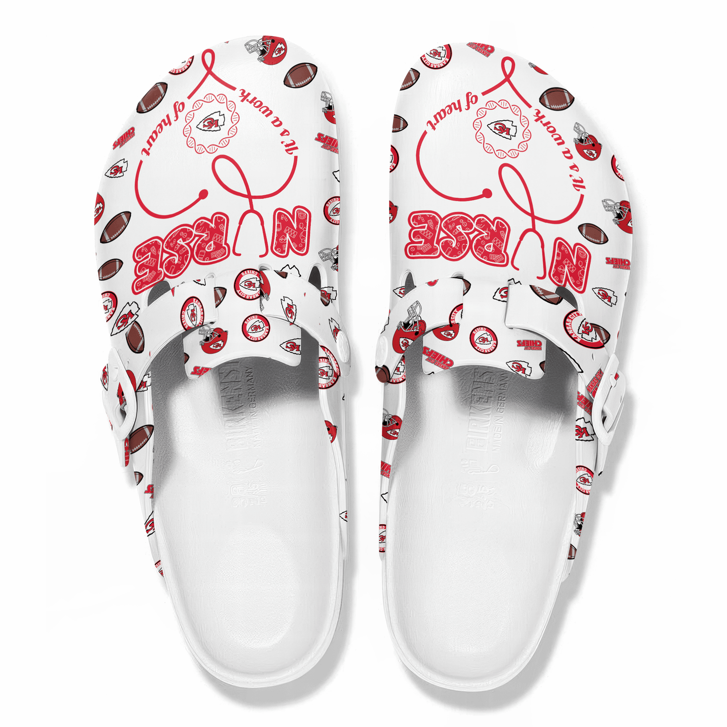 Kansas City Chiefs Premium Nurse Appreciation Day Clog NY AZBTPCL000005