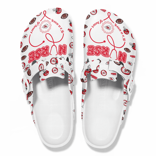 Kansas City Chiefs Premium Nurse Appreciation Day Clog NY AZBTPCL000005