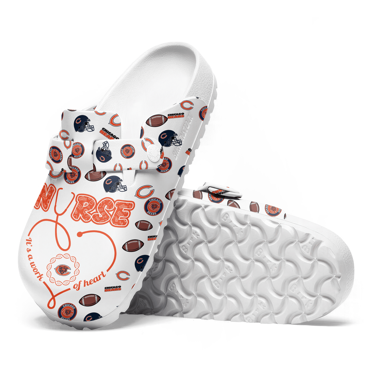 Chicago Bears Premium Nurse Appreciation Day Clog NY AZBTPCL000006