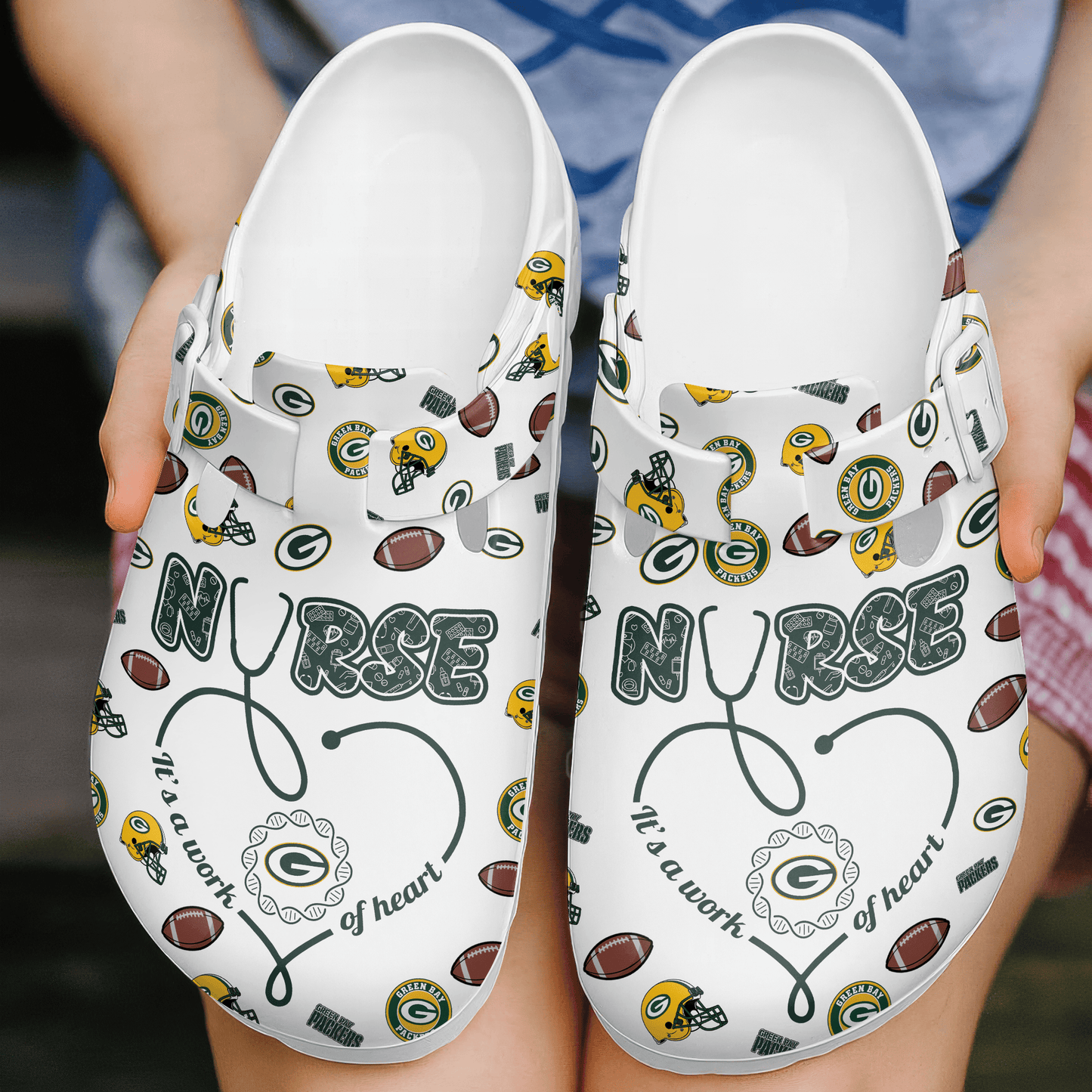 Green Bay Packers Premium Nurse Appreciation Day Clog NY AZBTPCL000009