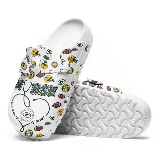 Green Bay Packers Premium Nurse Appreciation Day Clog NY AZBTPCL000009