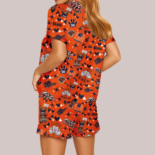 Chicago Bears Premium Women Short Pajamas Custom Limited Edition AZHASSP000002