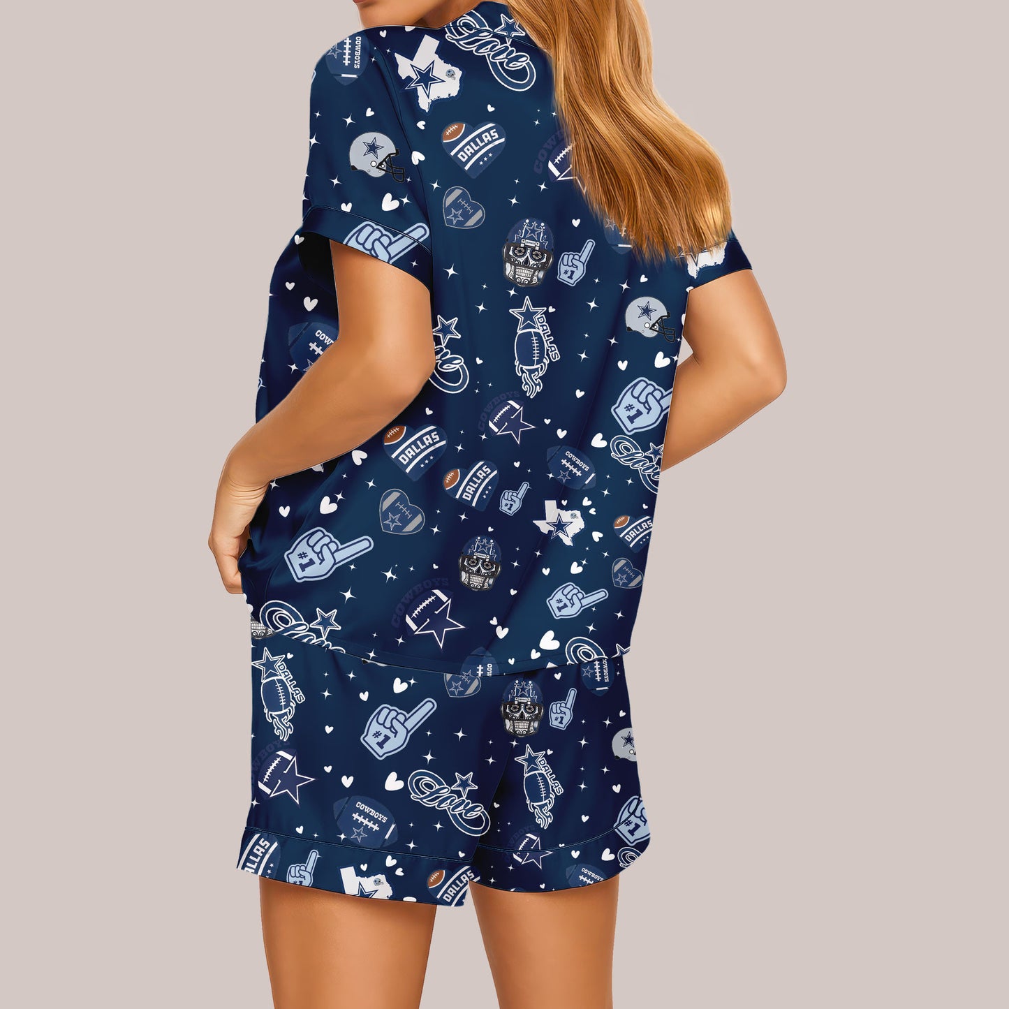 Dallas Cowboys Premium Women Short Pajamas Custom Limited Edition AZHASSP000003