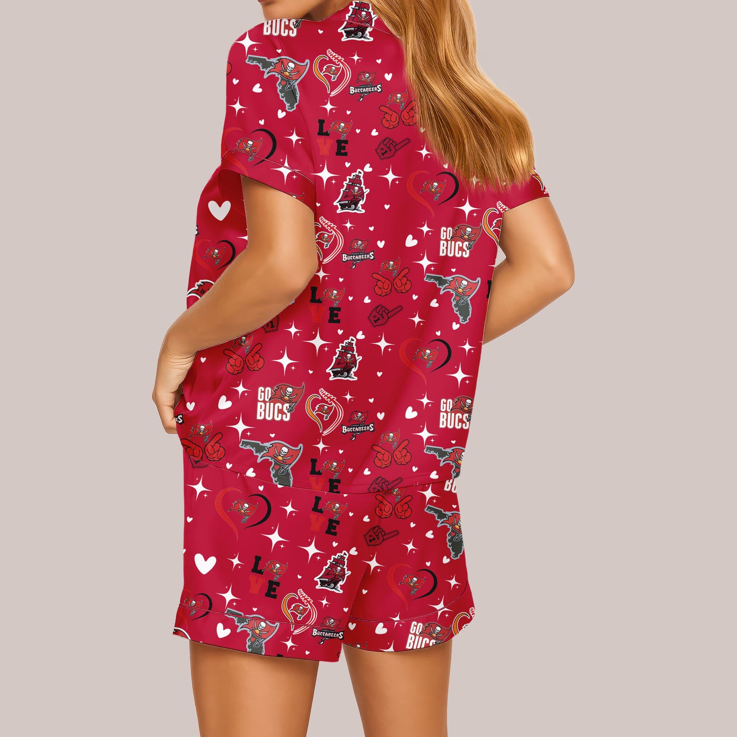 Tampa Bay Buccaneers Premium Women Short Pajamas Custom Limited Edition AZHASSP000015