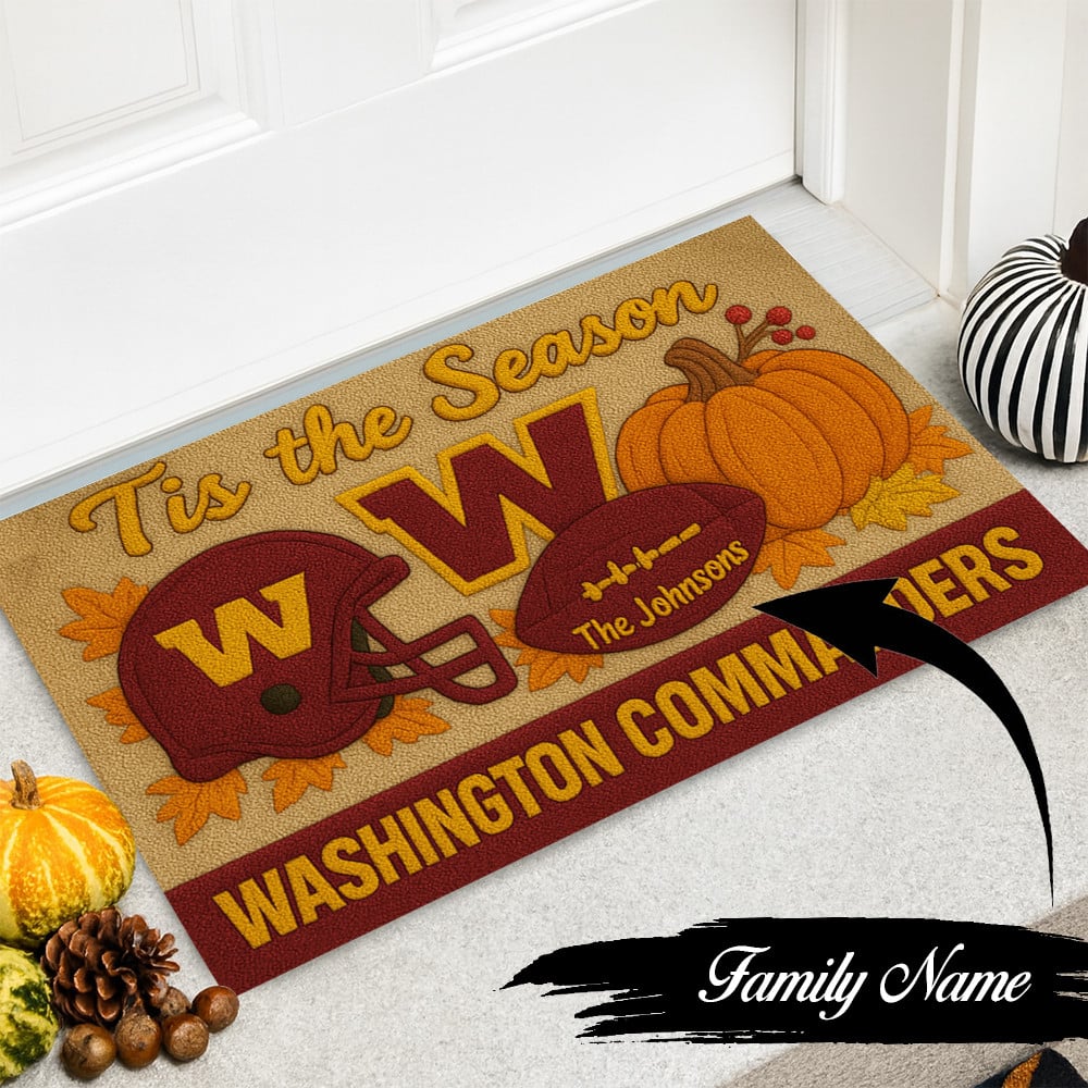 Washington Commanders Premium Halloween Doormat NA83