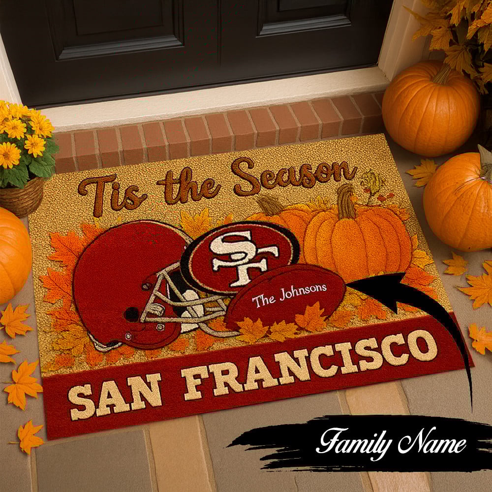 San Francisco 49ers Premium Halloween Doormat NA77