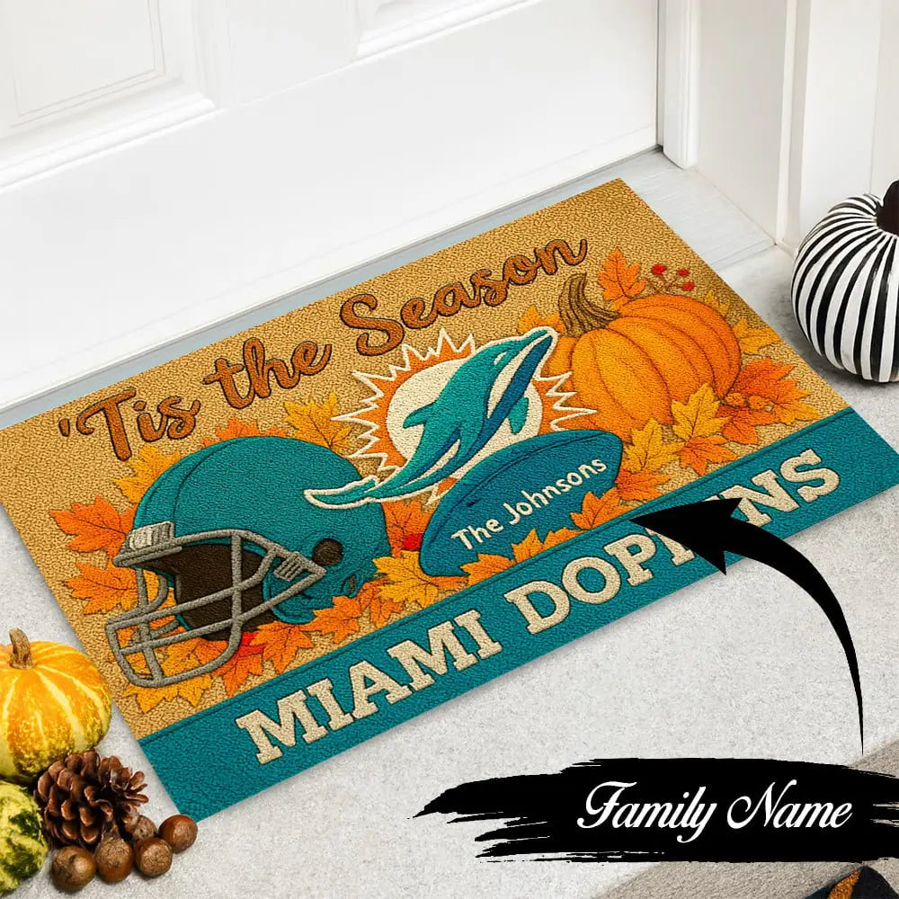 Miami Dolphins Premium Halloween Doormat NA76