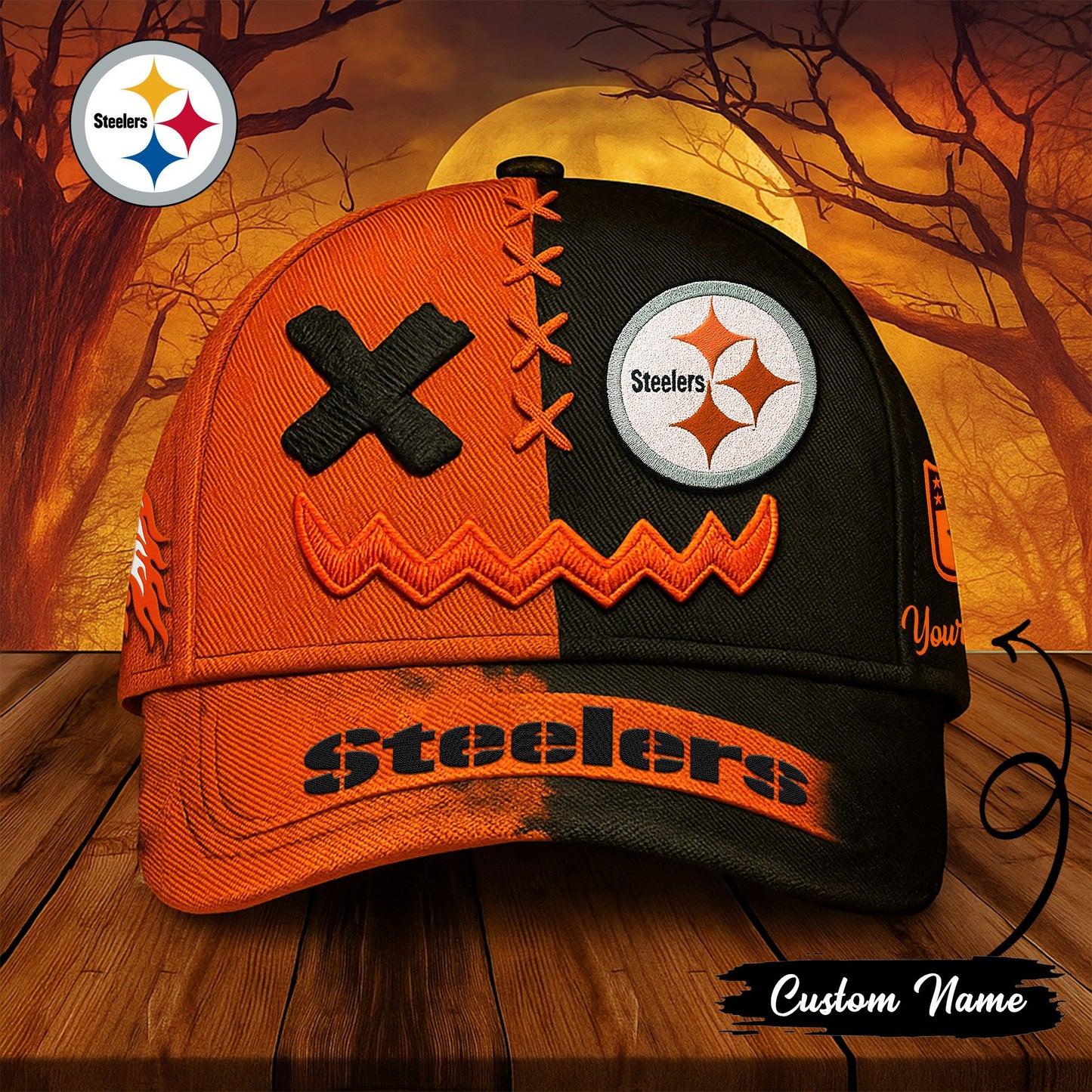 Pittsburgh Steelers Premium Halloween Classic Cap NA73