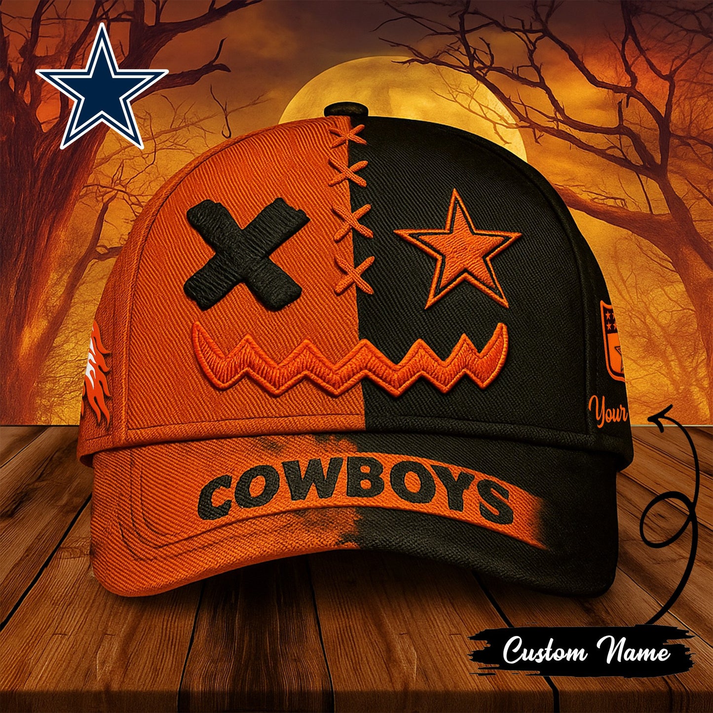 Dallas Cowboys Premium Halloween Classic Cap NA72