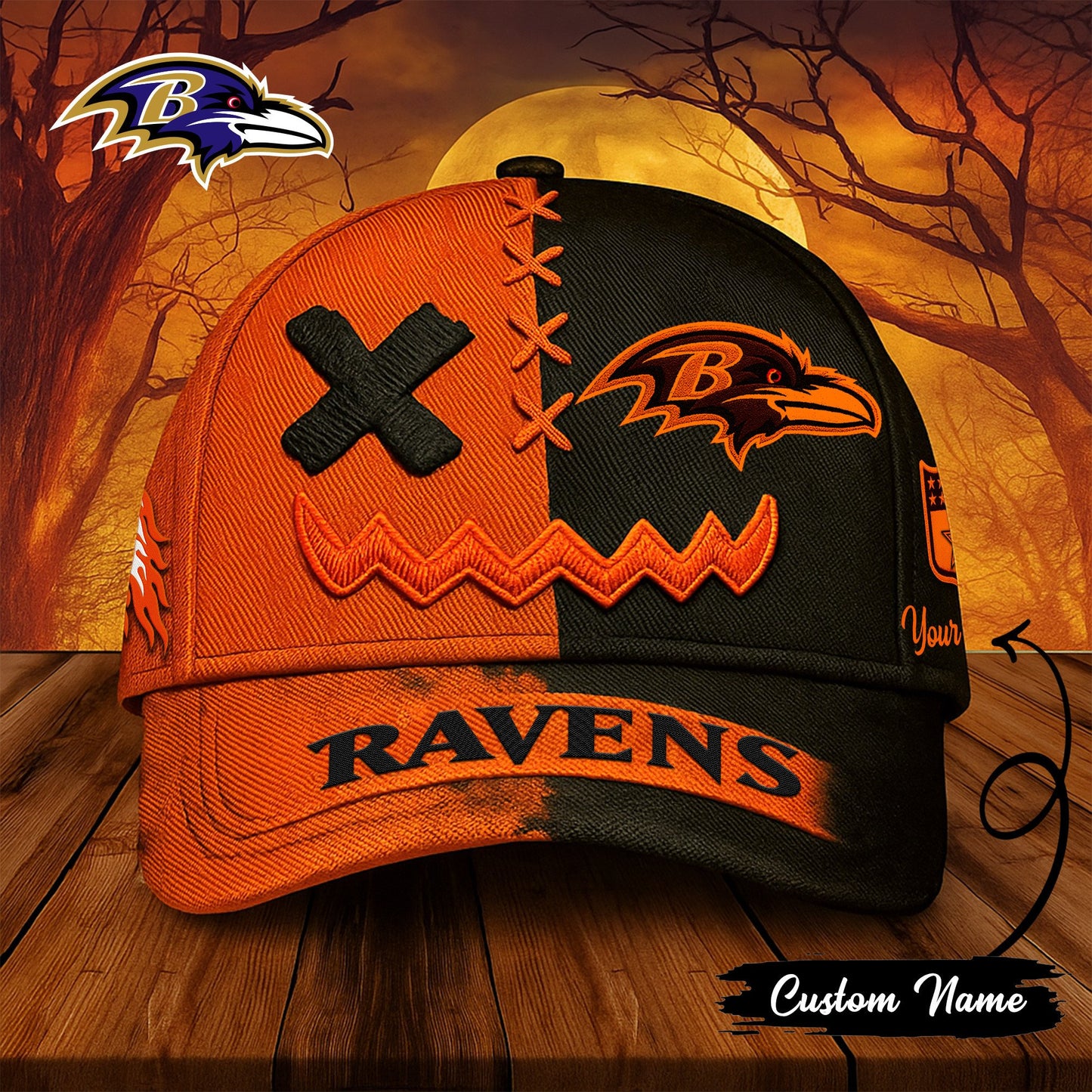 Baltimore Ravens Premium Halloween Classic Cap NA71