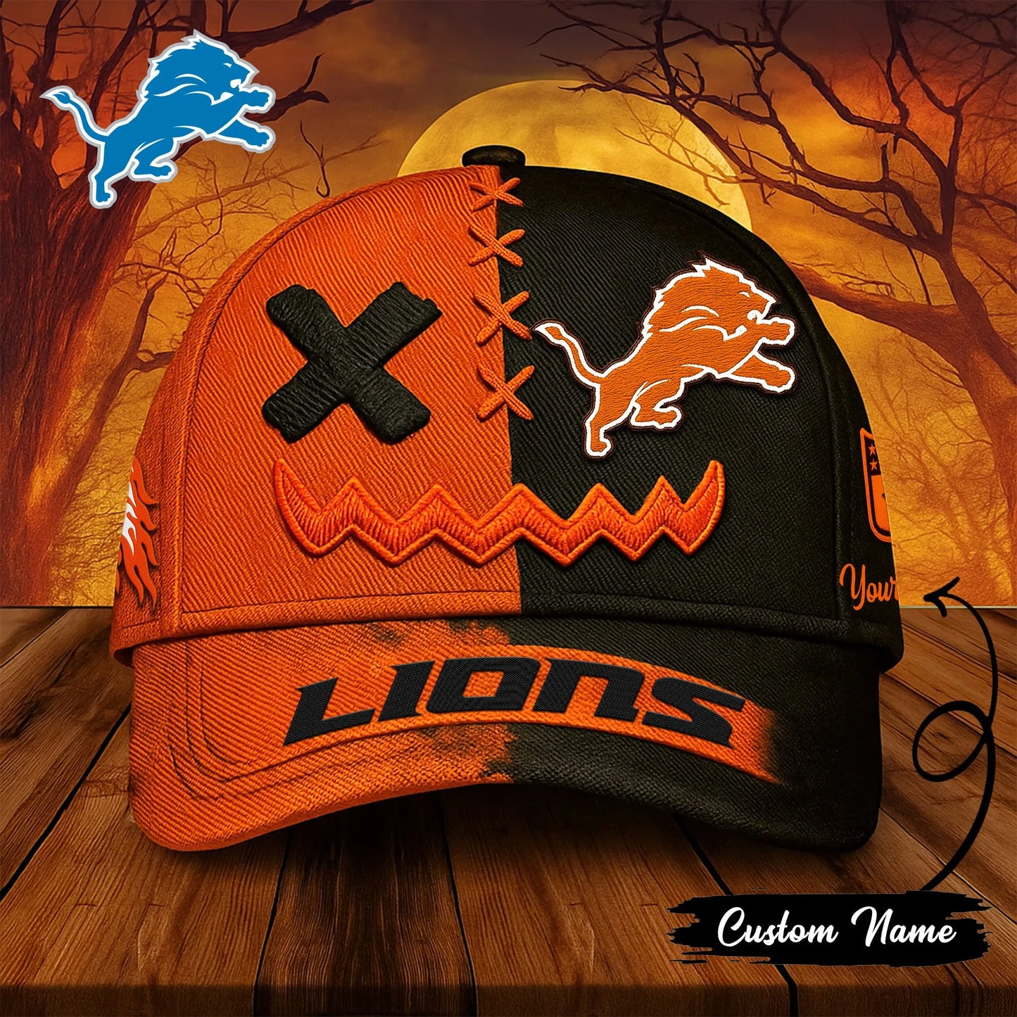 Detroit Lions Premium Halloween Classic Cap NA66