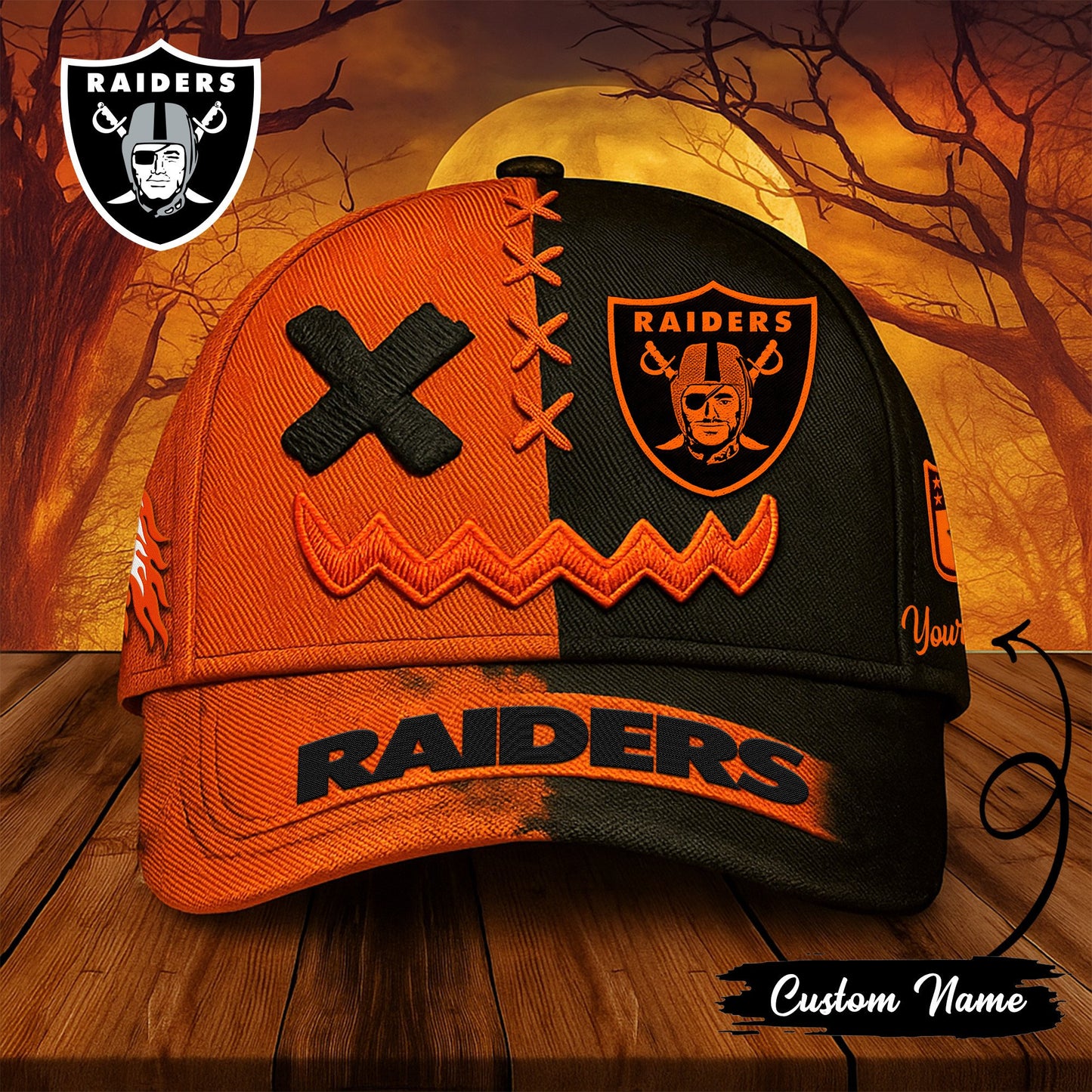 Las Vegas Raiders Premium Halloween Classic Cap NA58
