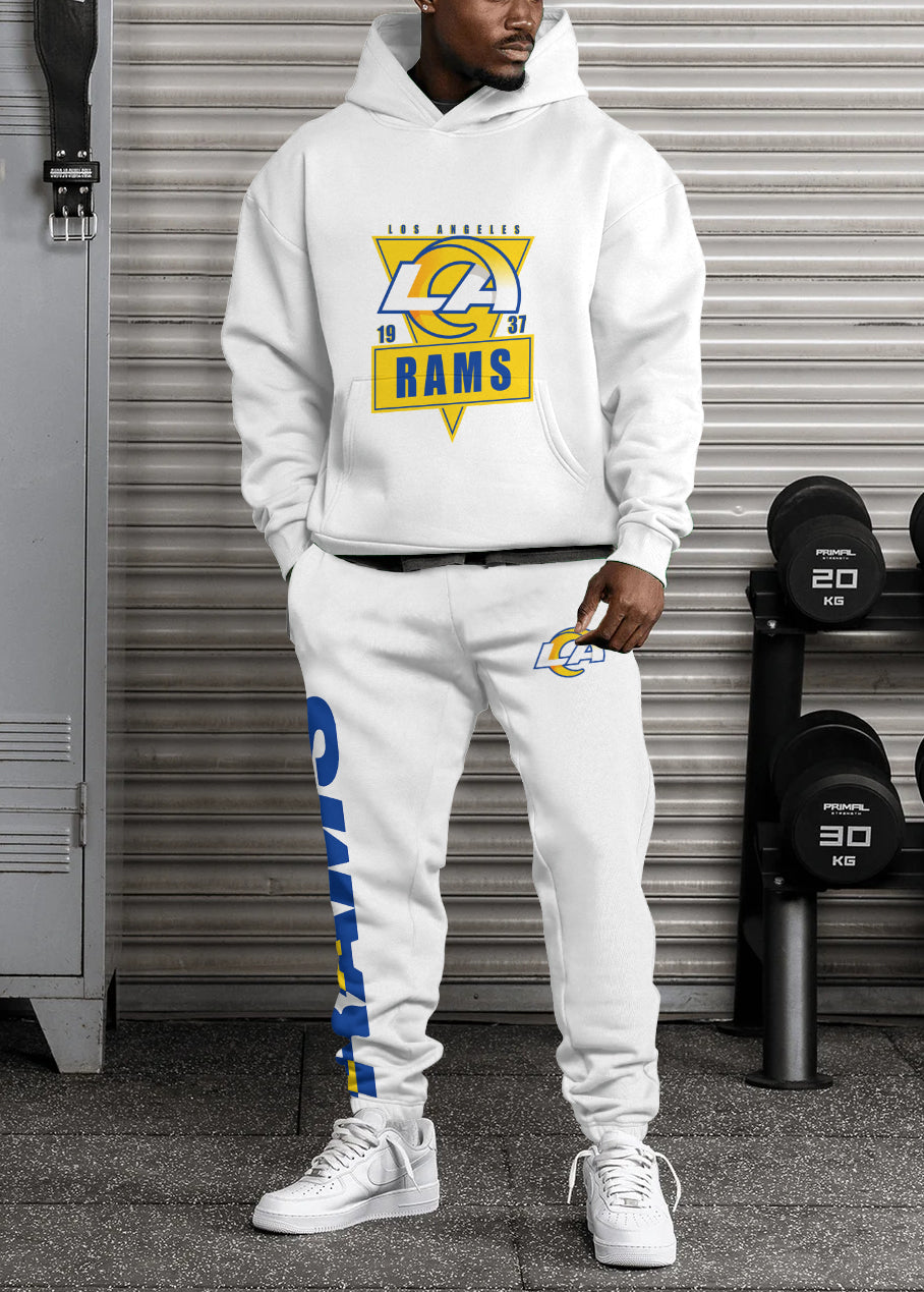 Los Angeles Rams Combo Pullover Hoodie And Sweatpants AZBTPHSP000303