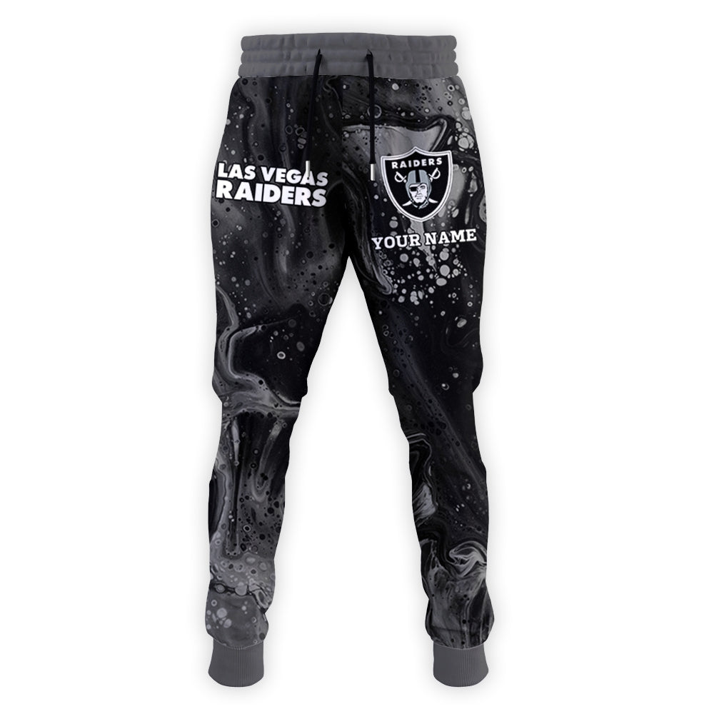 Las Vegas Raiders Personalized Hoodie and Joggers AZCHD991
