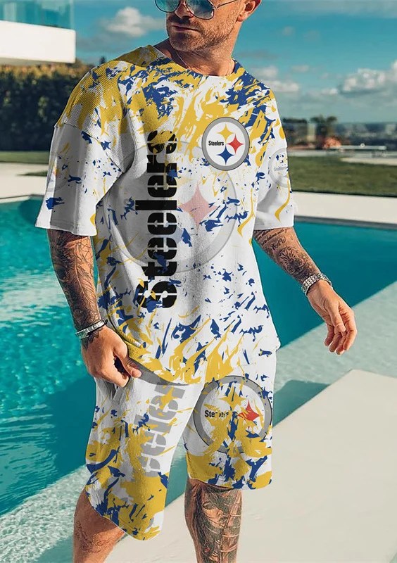 Pittsburgh Steelers T-shirt and Shorts AZTS114