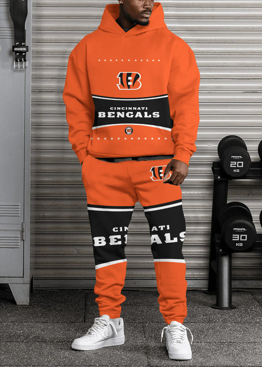 Cincinnati Bengals Combo Pullover Hoodie And Sweatpants AZBTPHSP000304