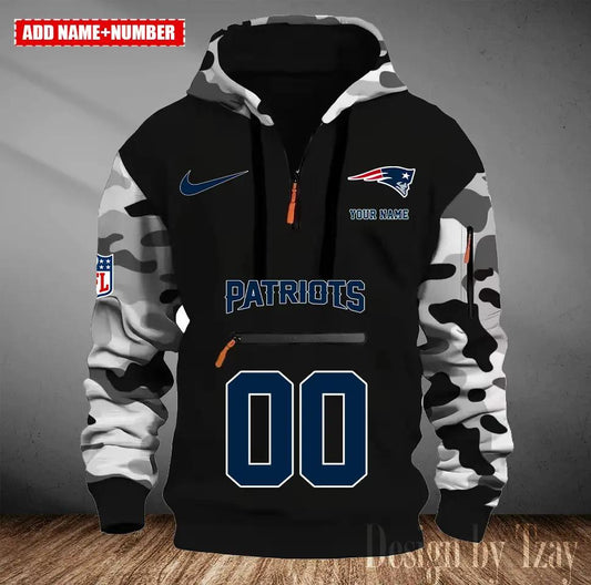 New England Patriots Camouflage Hooded Sweatshirt HA22