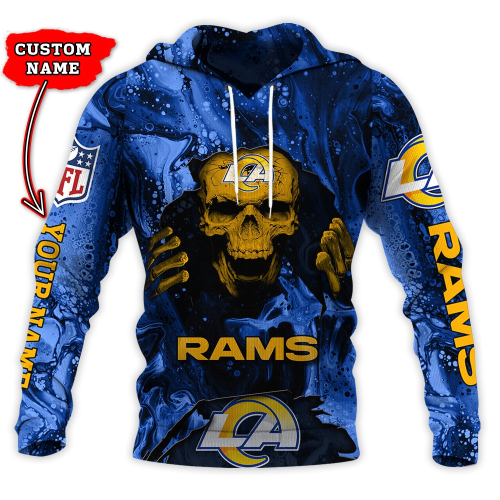 Los Angeles Rams Personalized Hoodie and Joggers AZCHD993
