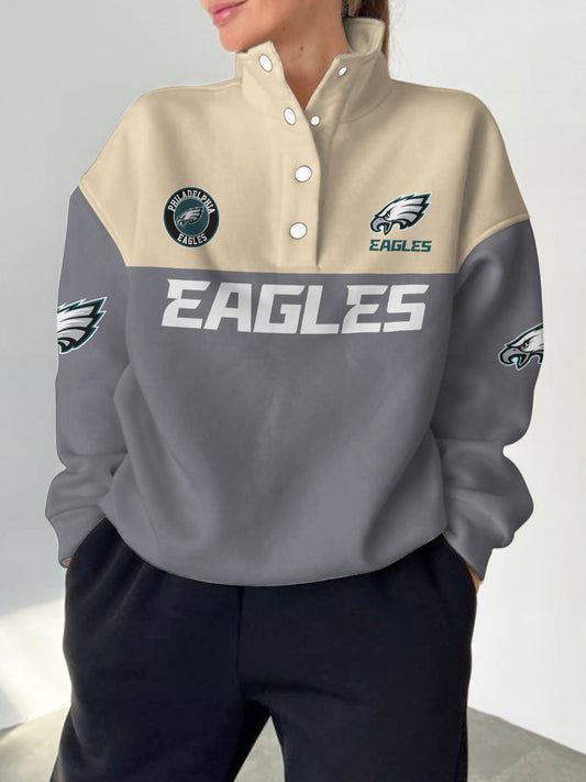 Philadelphia Eagles Casual Colorful Stand Collar Sweatshirt AZBTSCSW000368