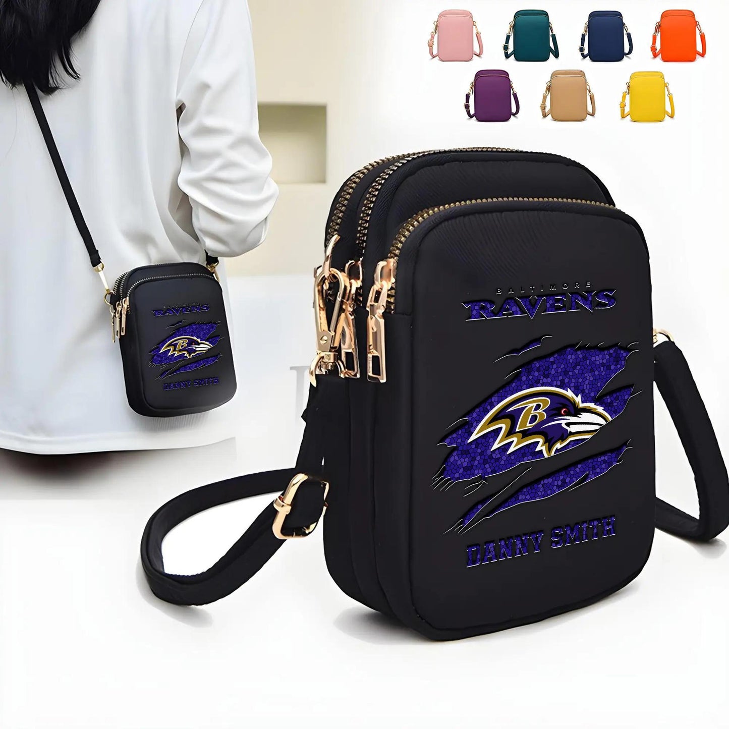 Baltimore Ravens Mini Crossbody Bag for Women New Trending 2025 AZBT2DMCB000009