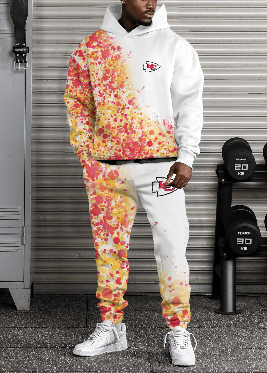 Kansas City Chiefs Combo Pullover Hoodie And Sweatpants AZBTPHSP000369