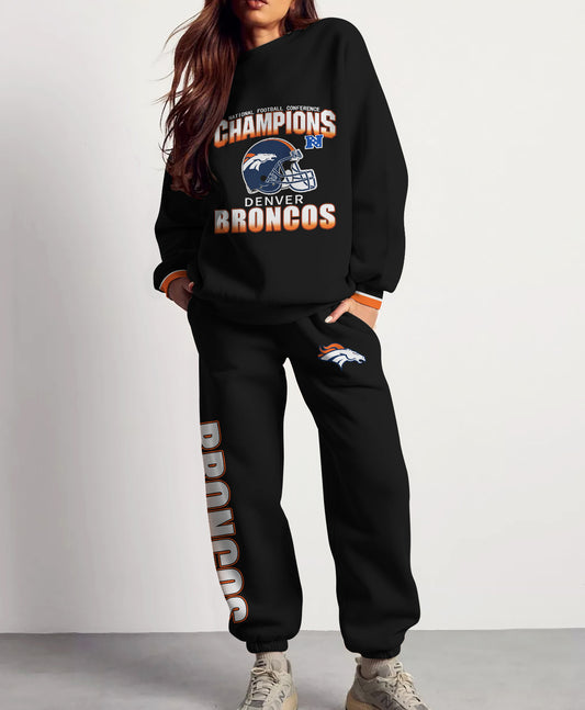 Denver Broncos Combo 3D Sweatsuit and Sweatpants Unisex CBSP250