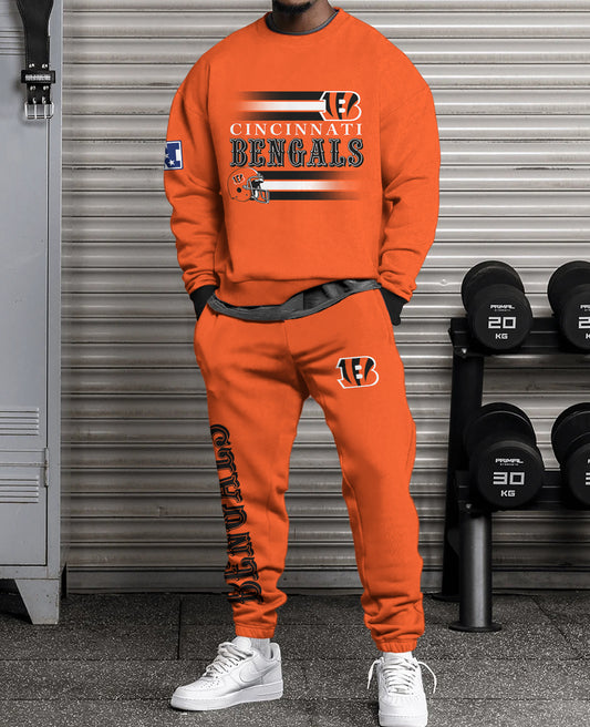 Cincinnati Bengals Combo 3D Sweatsuit and Sweatpants Unisex CBSP114
