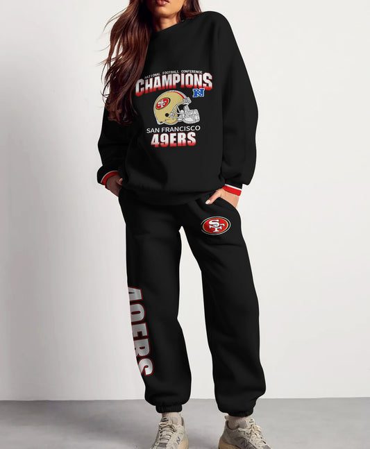 San Francisco 49ers Combo 3D Sweatsuit and Sweatpants Unisex CBSP356